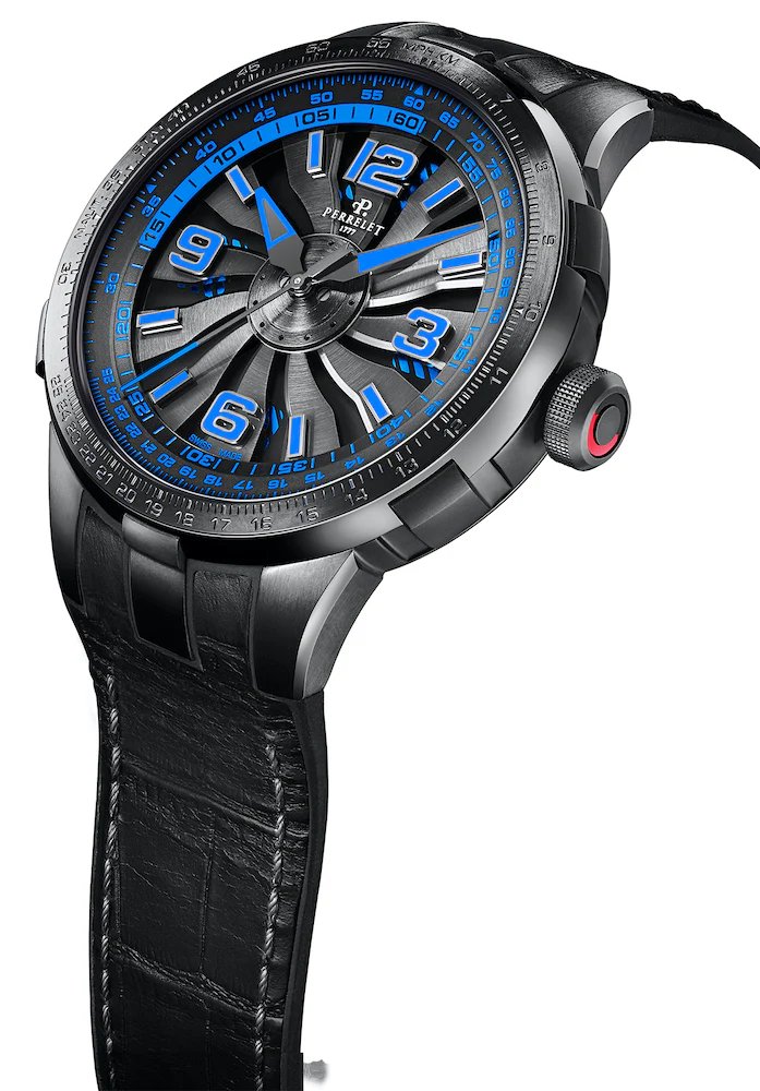Perrelet Turbine Pilot Electric Blue - Image 3