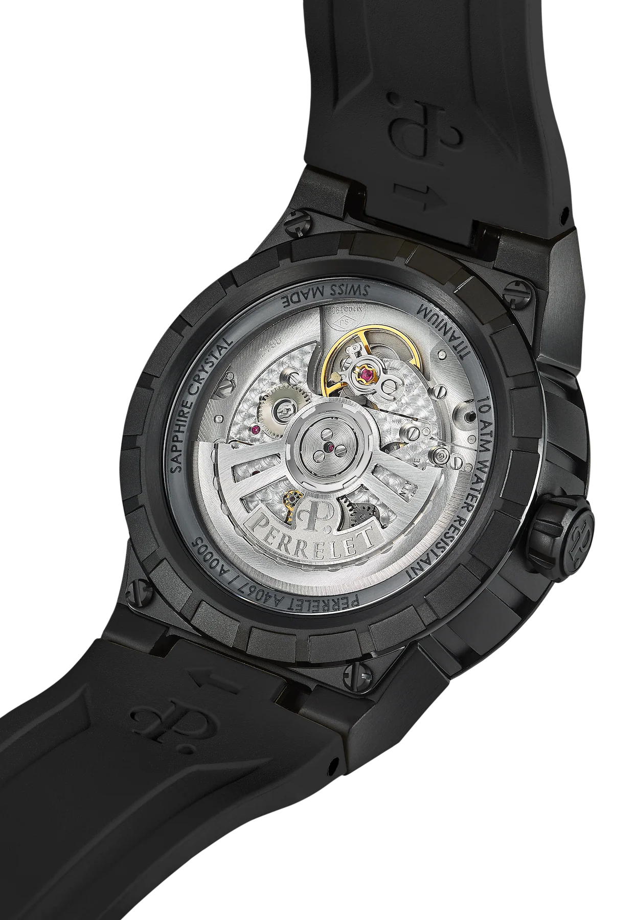 Perrelet Turbine Titanium 41 Black Watch - Image 3
