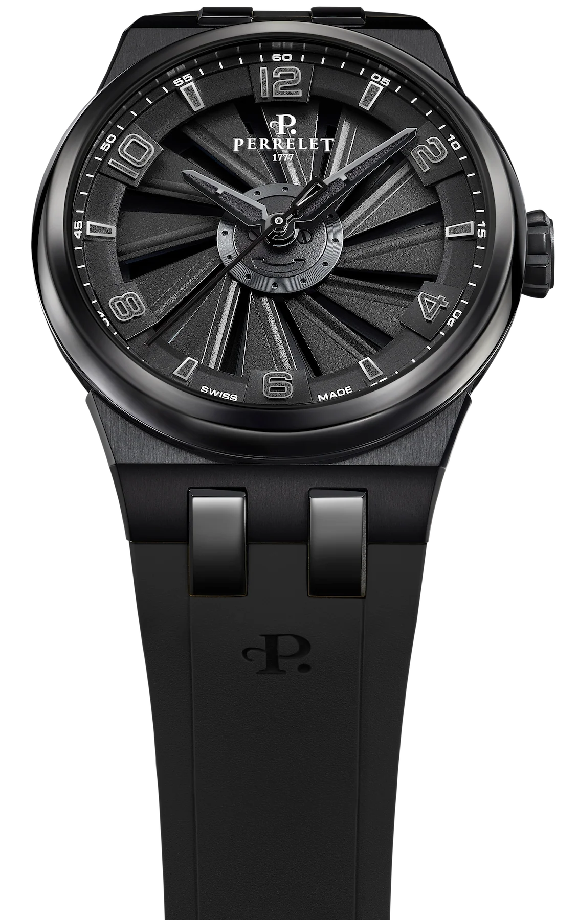 Perrelet Turbine Titanium 41 Black Watch - Image 4