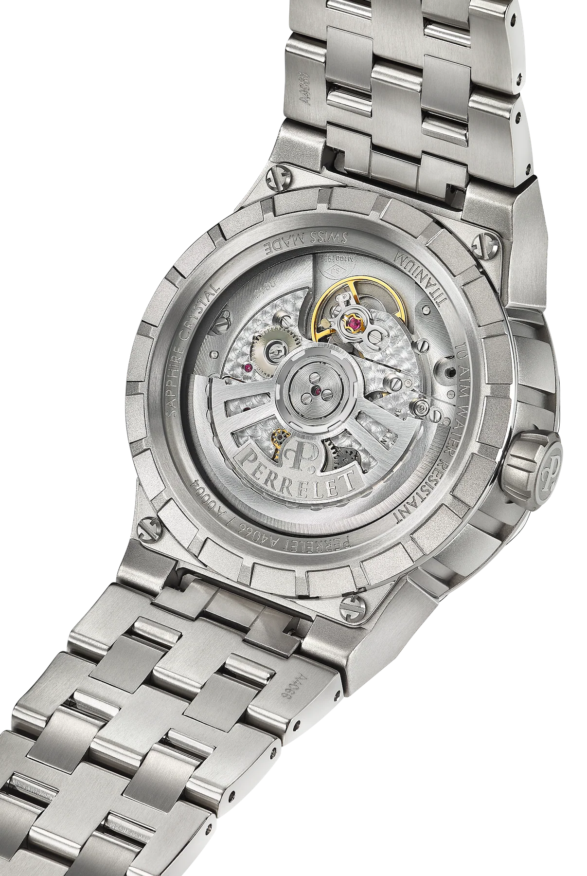 Perrelet Turbine Titanium 41 Black Bracelet Watch - Image 3