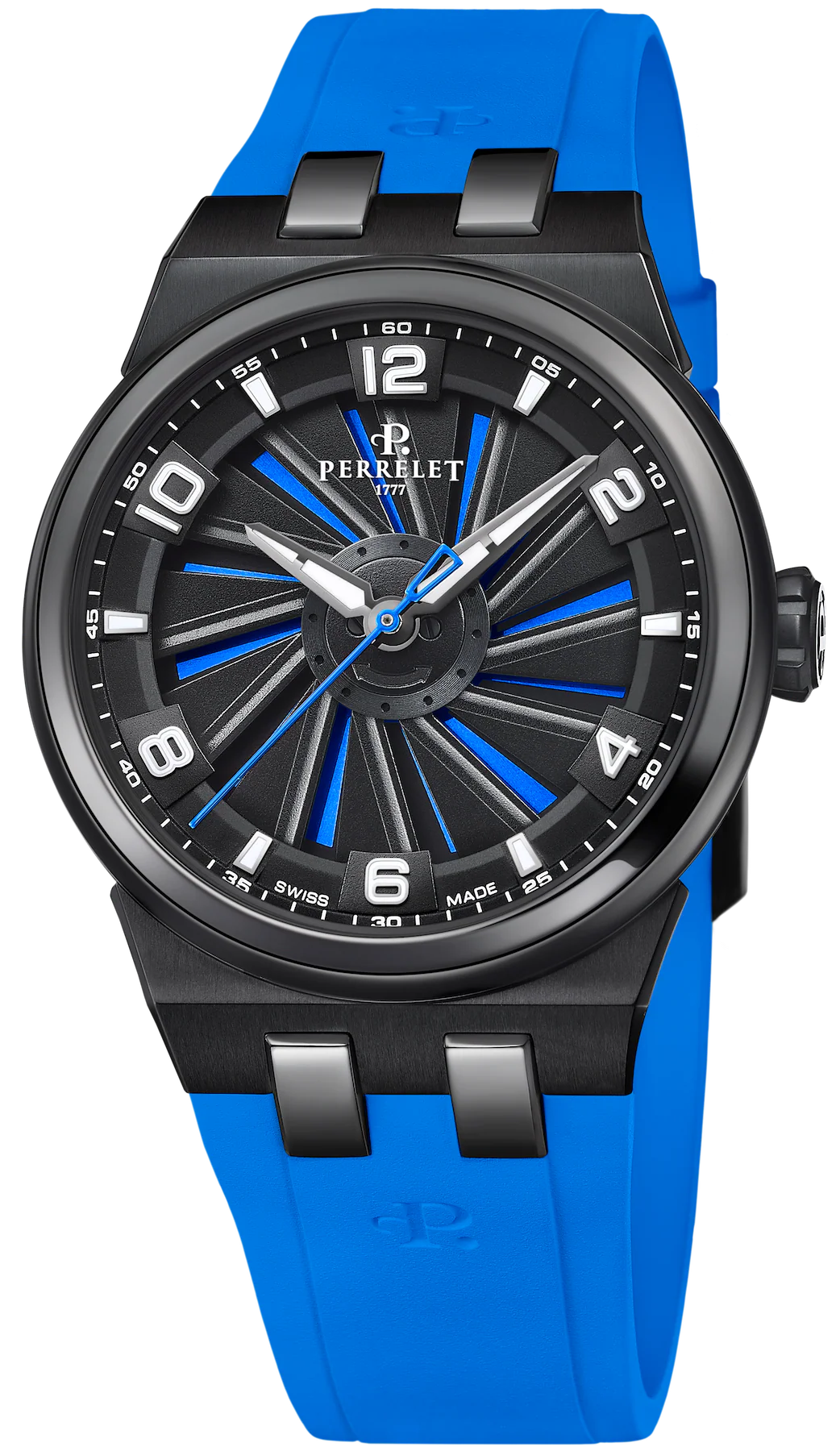 Perrelet Turbine Titanium 41 Blue Watch