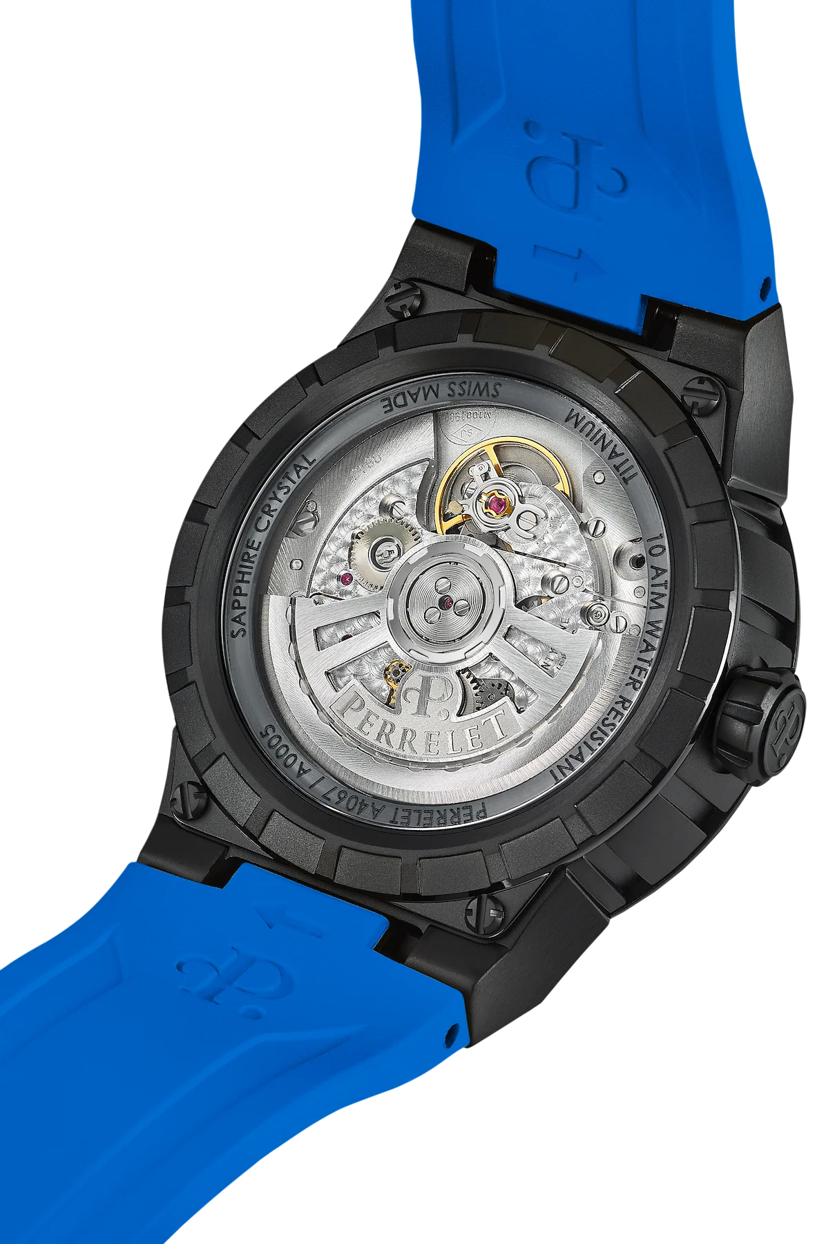 Perrelet Turbine Titanium 41 Blue Watch - Image 2