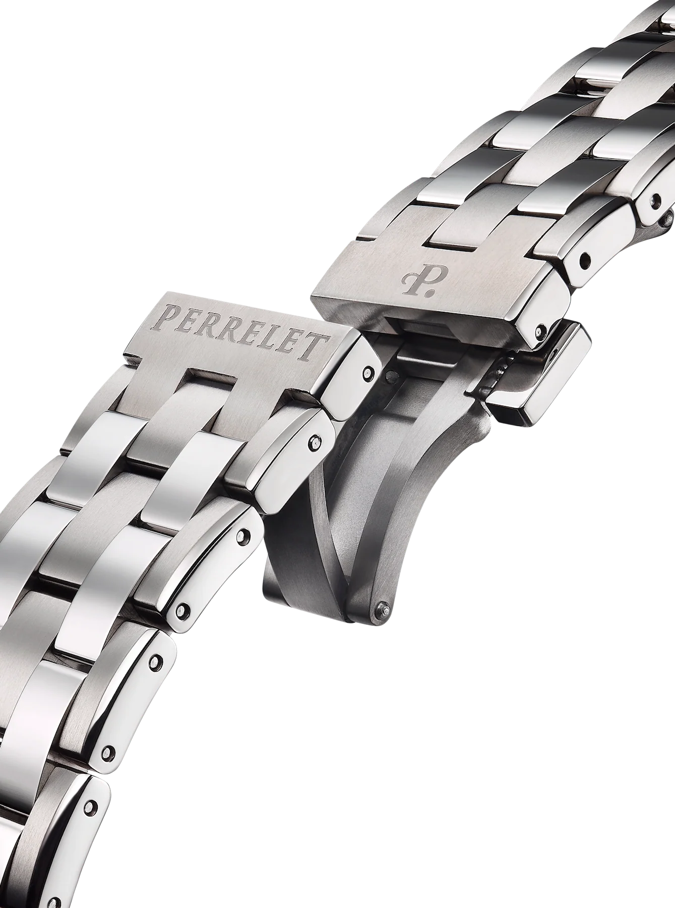 Perrelet Turbine Titanium 41 Blue Bracelet Watch - Image 5