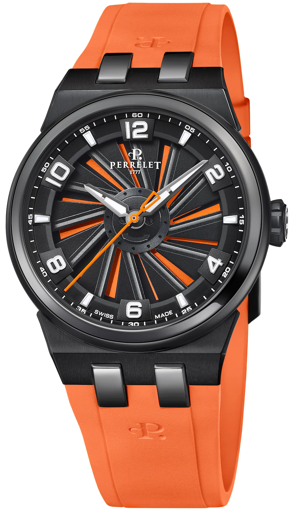 Perrelet Turbine Titanium 41 Orange Watch