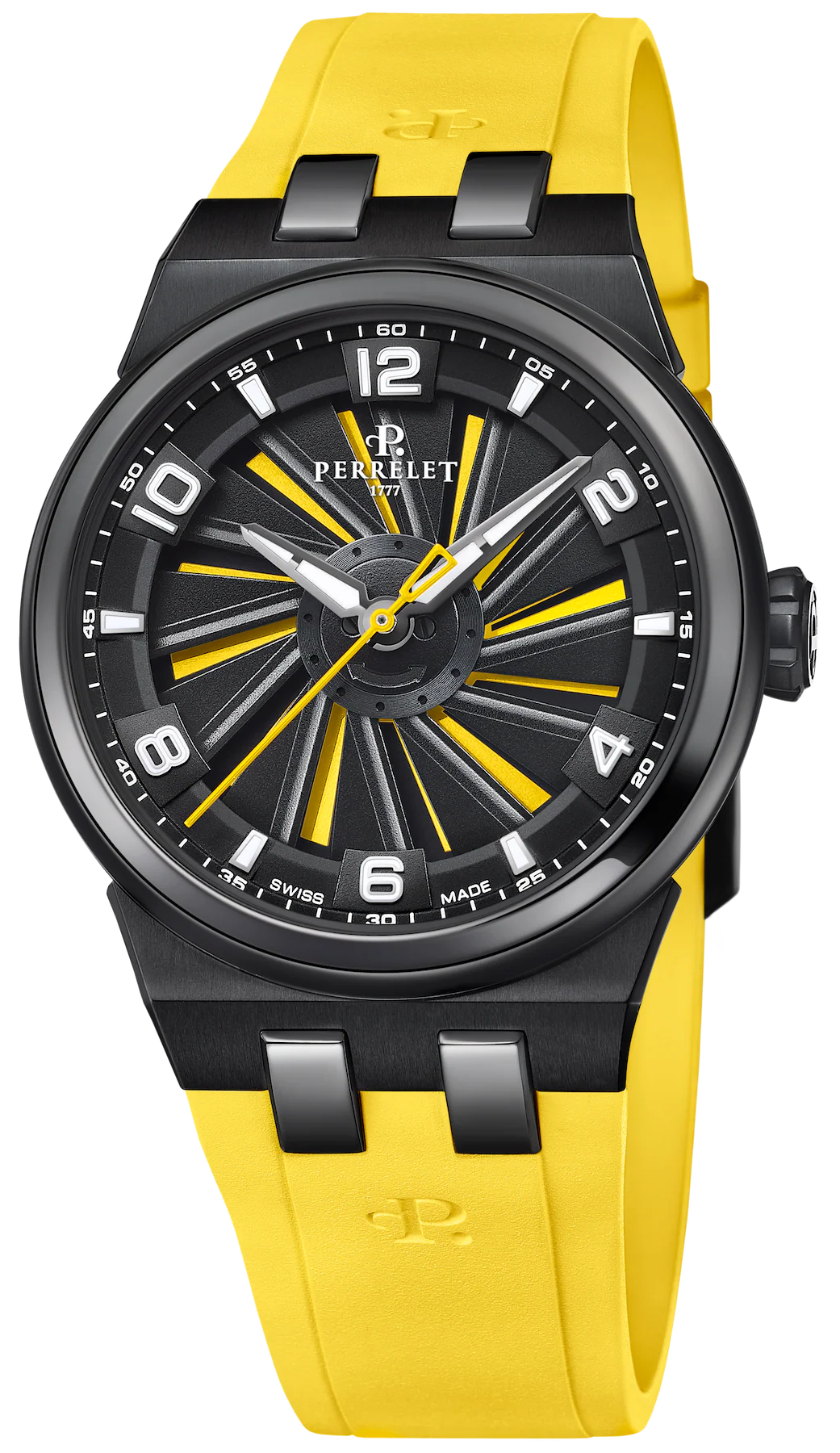 Perrelet Turbine Titanium 41 Yellow Watch