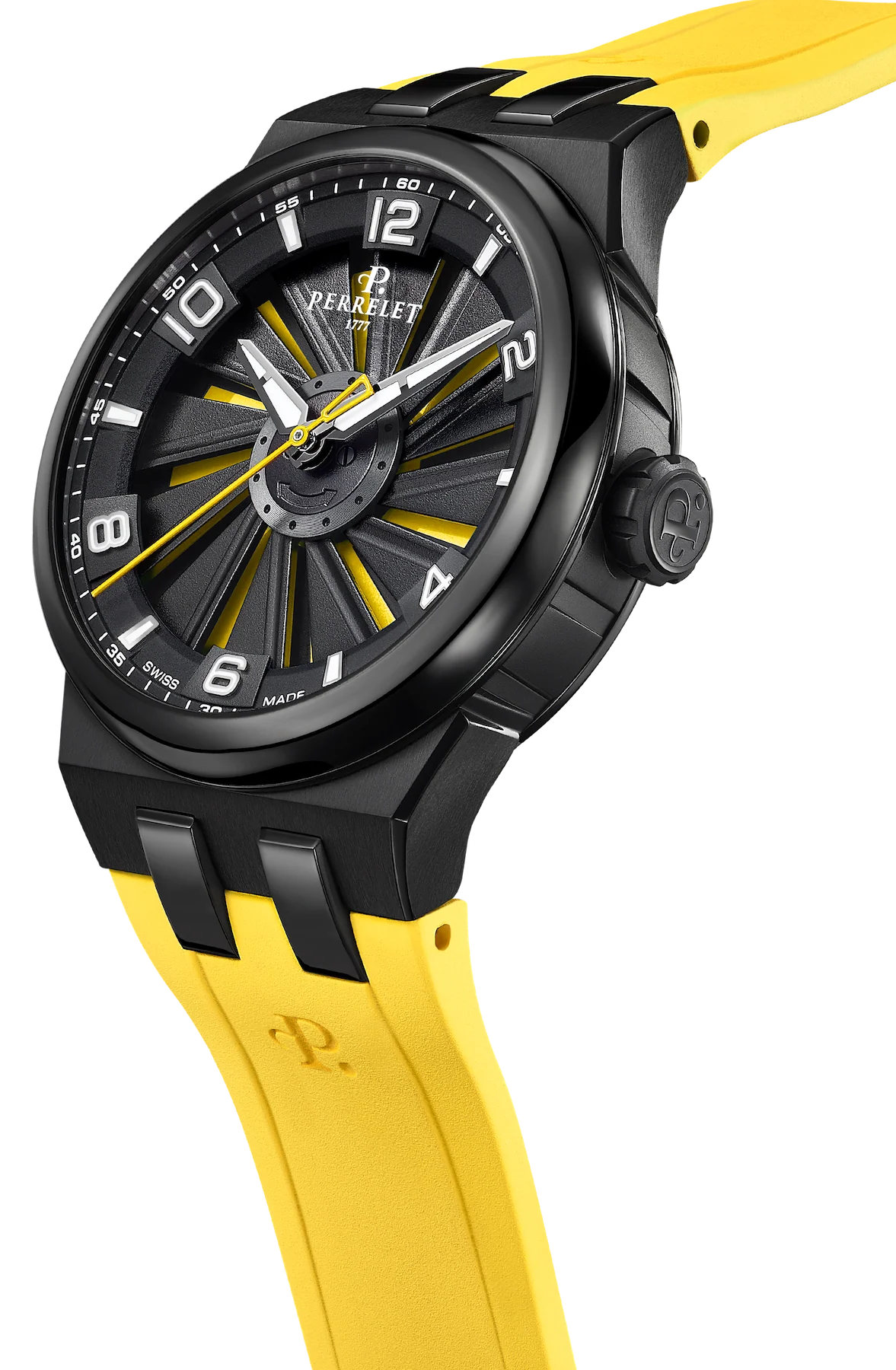 Perrelet Turbine Titanium 41 Yellow Watch - Image 3