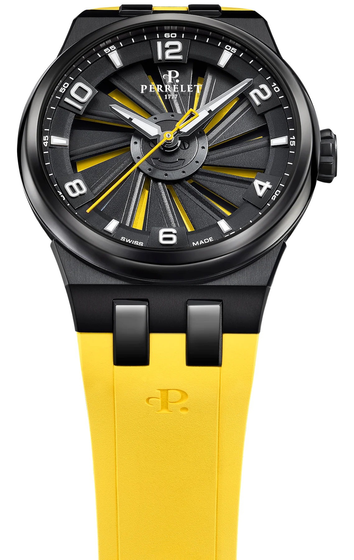 Perrelet Turbine Titanium 41 Yellow Watch - Image 4