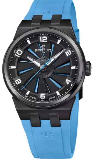 Perrelet Turbine Titanium Ice Blue Watch