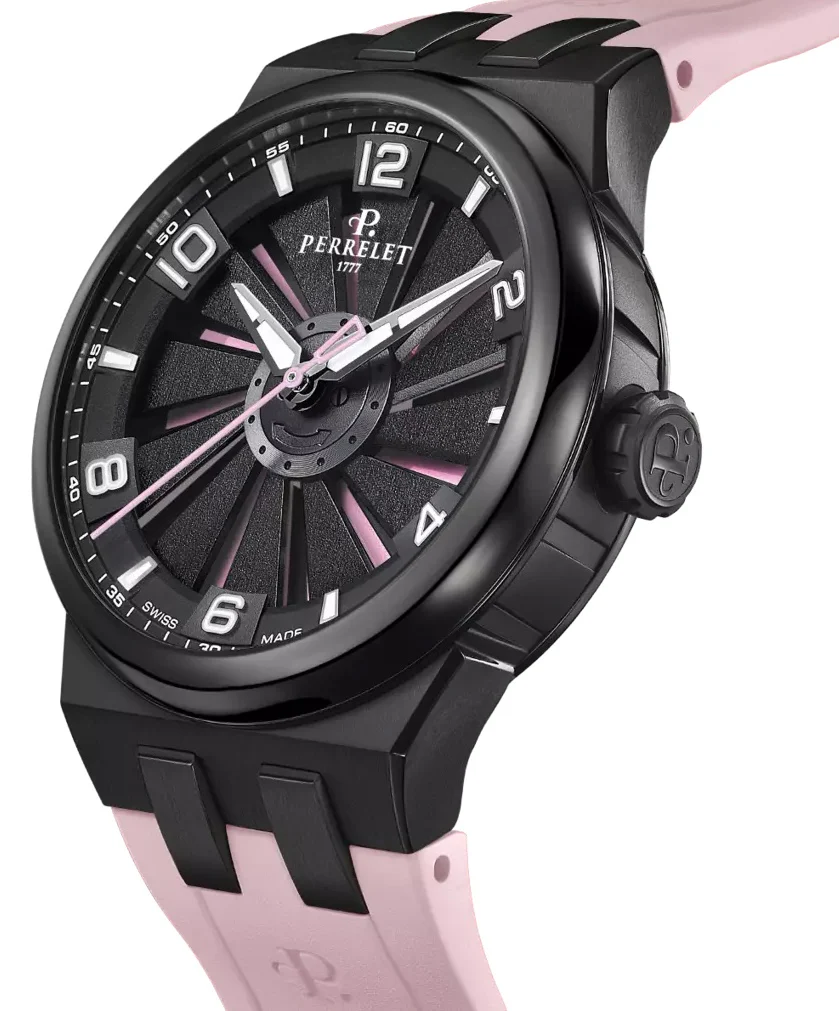 Perrelet Turbine Titanium Pink Flamingo Watch - Image 4