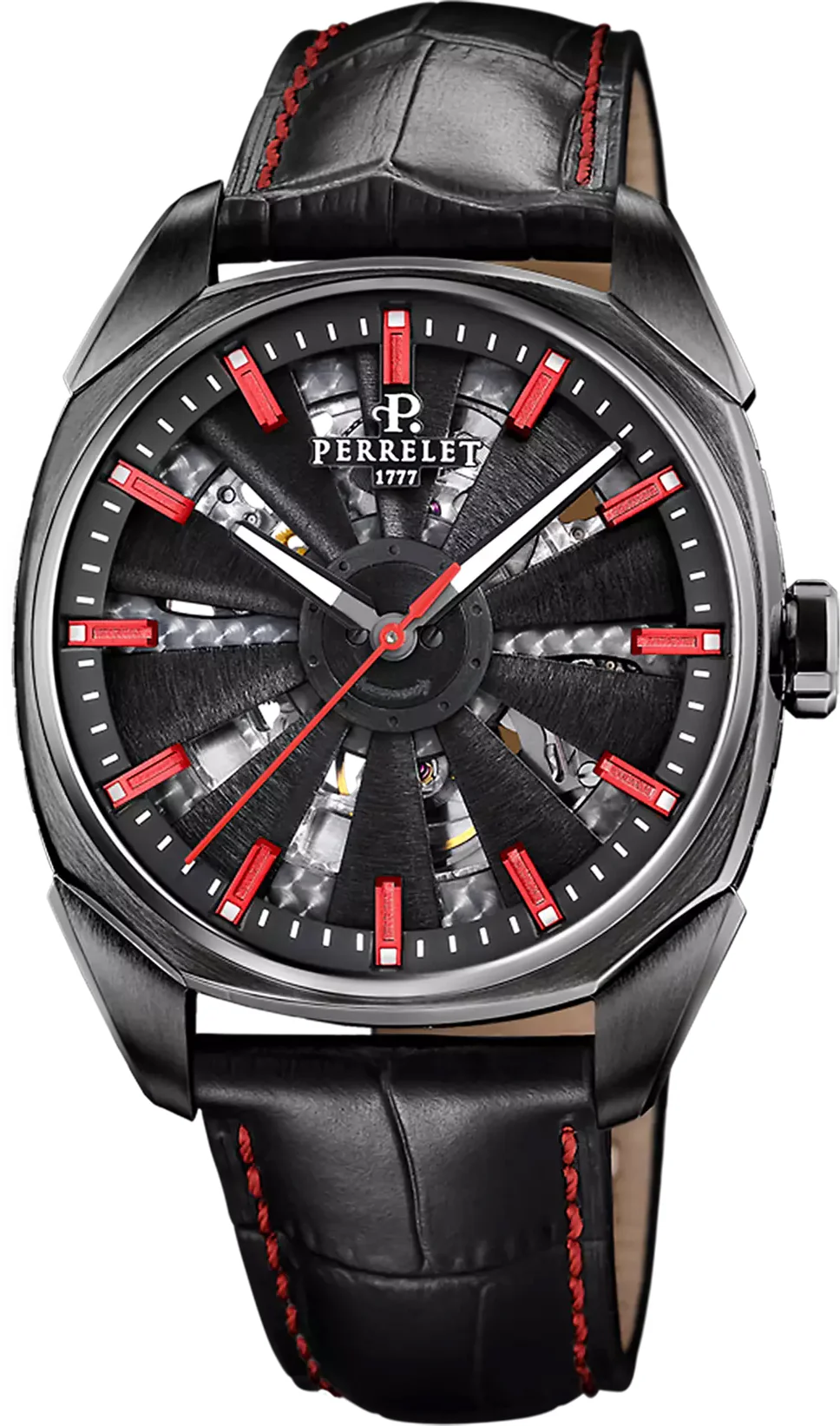 Perrelet Turbine Urban Skeleton 3 Hands Watch