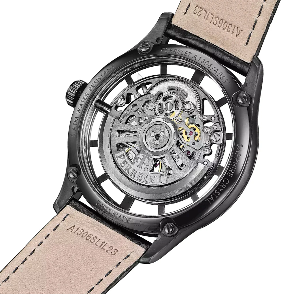 Perrelet Weekend Skeleton 3 Hands Watch - Image 4