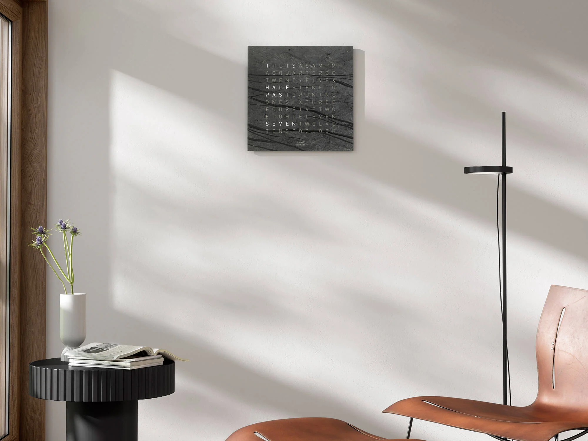 QLOCKTWO Earth 45 Creators Edition Metamorphite Wall Clock Watch - Image 6