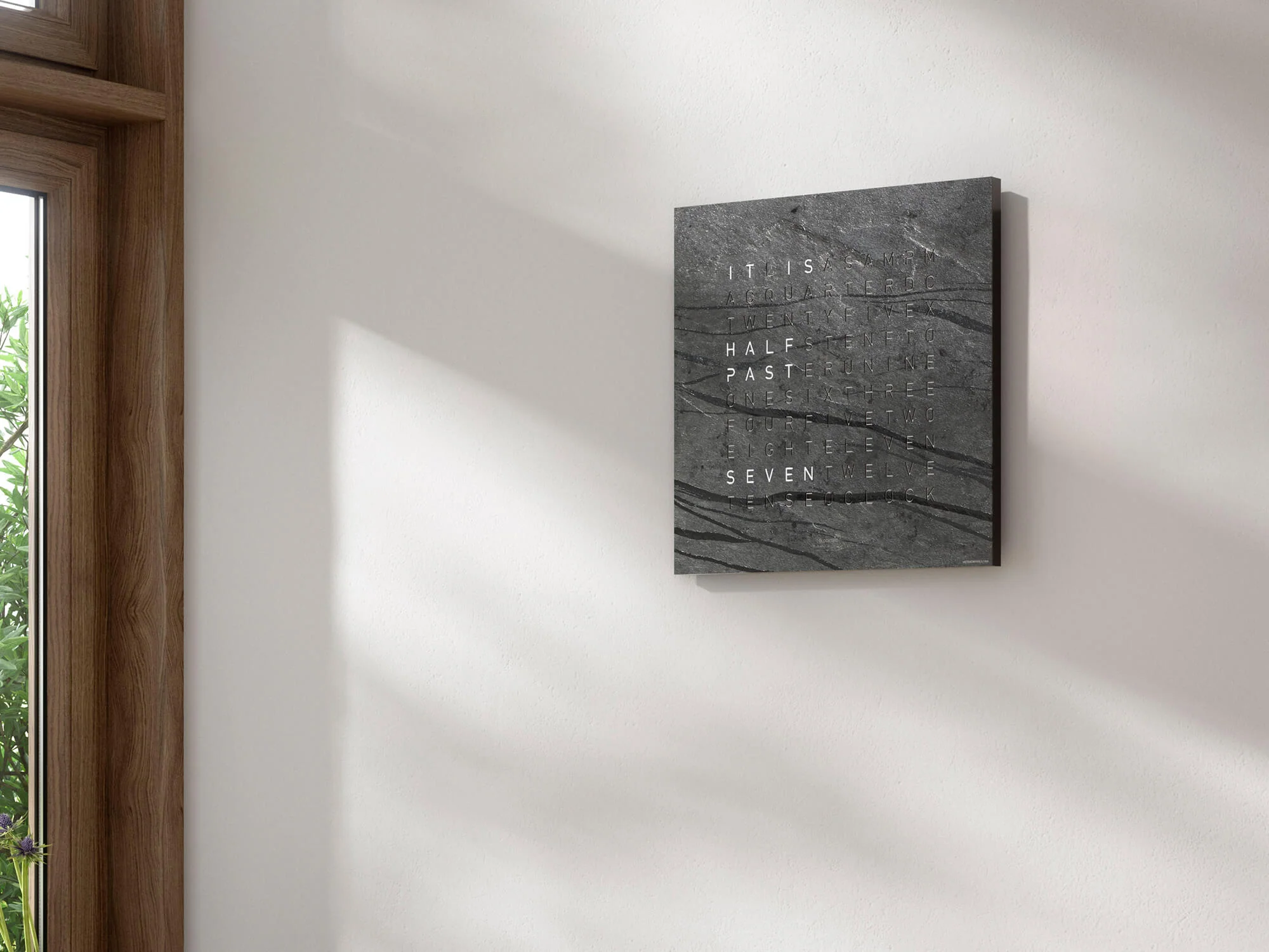 QLOCKTWO Earth 45 Creators Edition Metamorphite Wall Clock Watch - Image 9