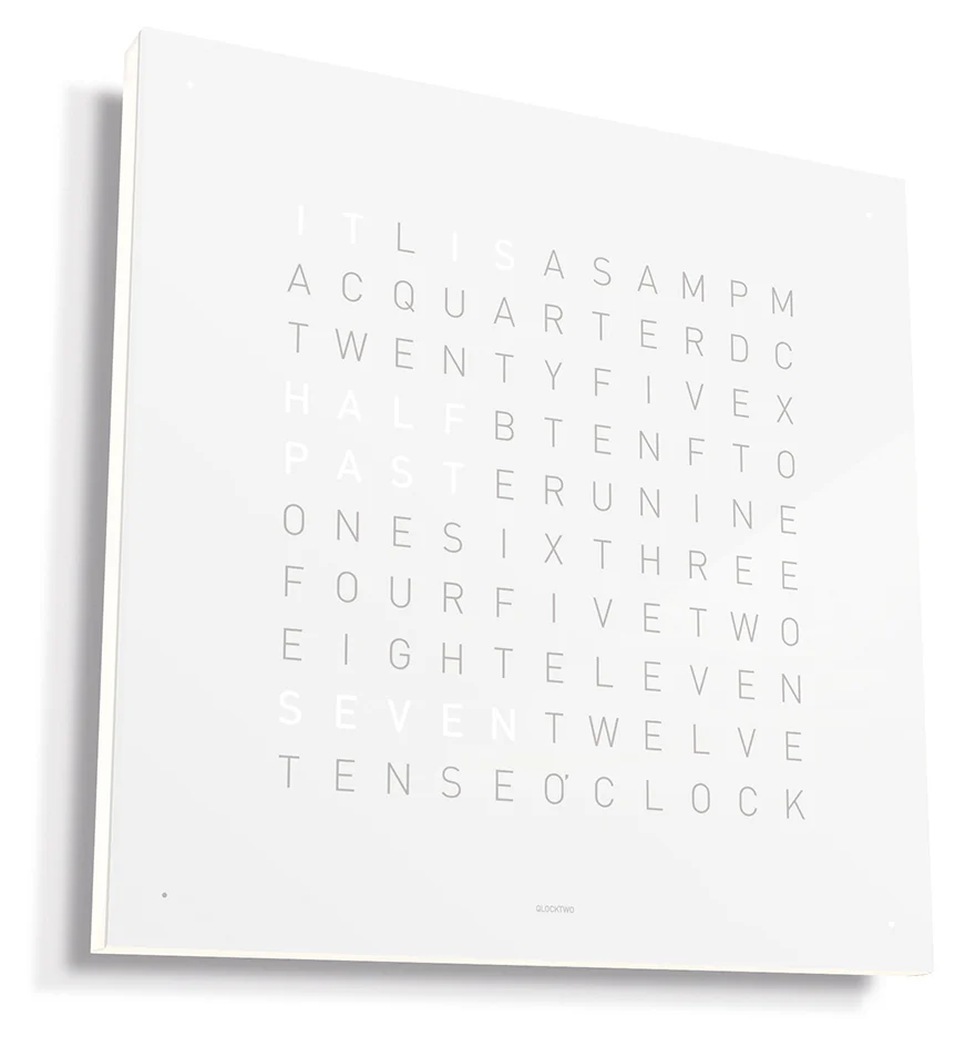 QLOCKTWO Classic Vanilla Sugar Wall Clock 45cm D - Image 2
