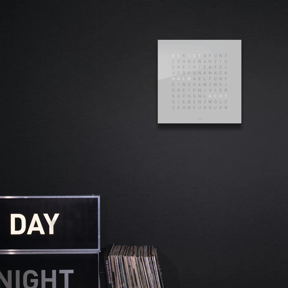 QLOCKTWO Classic Vanilla Sugar Wall Clock 45cm D - Image 3