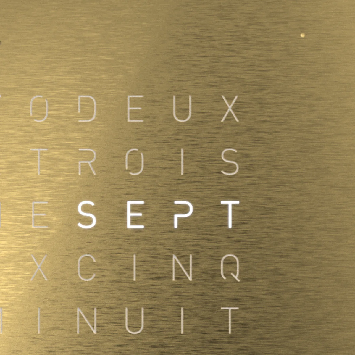QLOCKTWO Earth 13.5 Golden Legend Table Clock Watch - Image 4