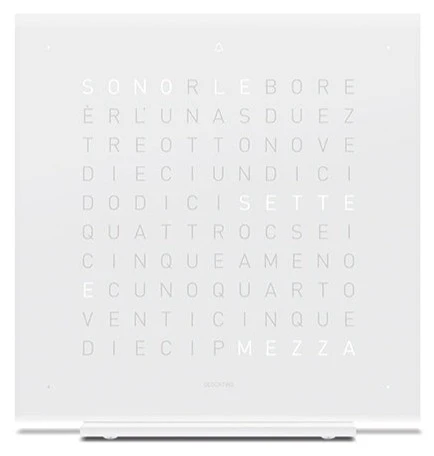 QLOCKTWO Earth 13.5 Pure Vanilla Sugar Table Clock Watch