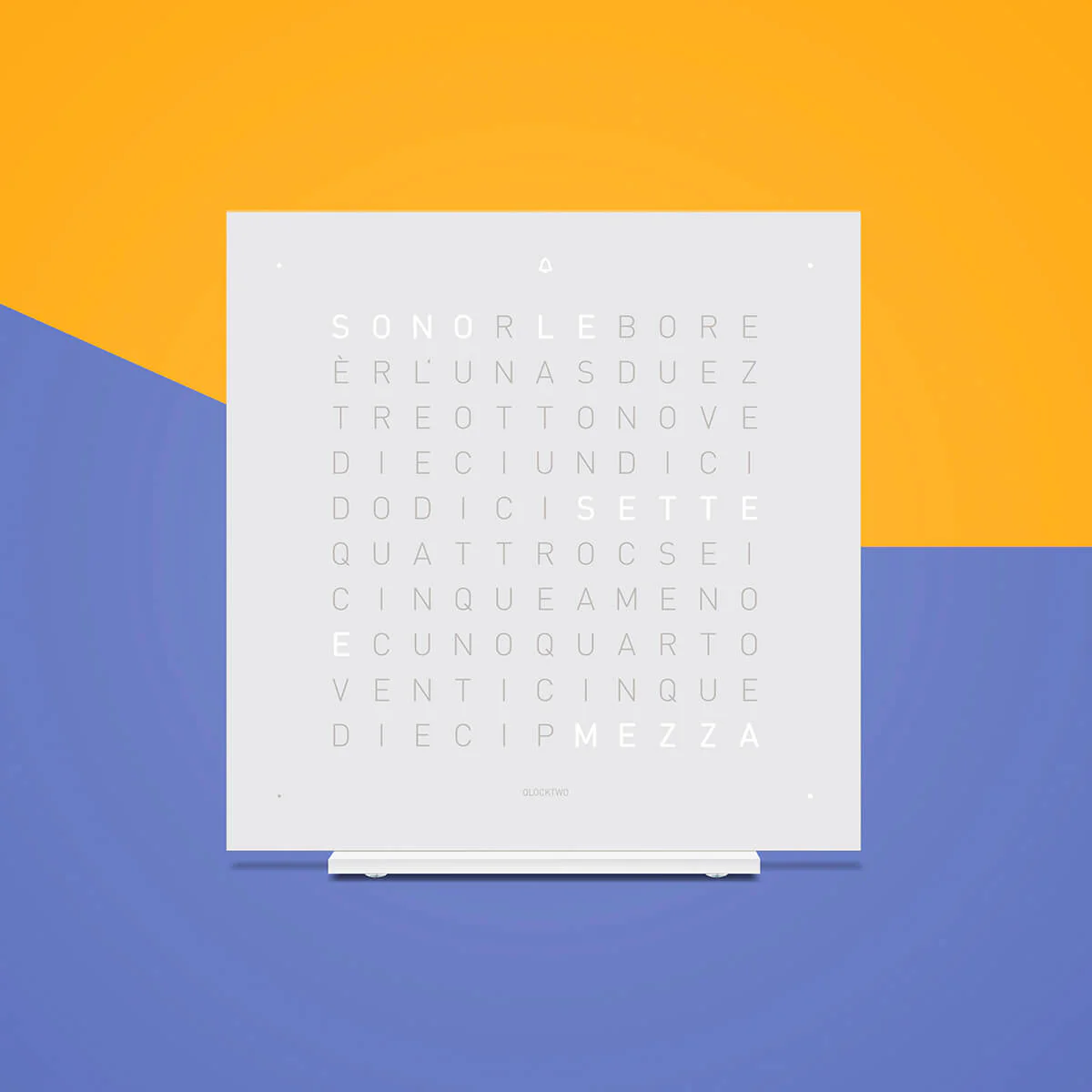 QLOCKTWO Earth 13.5 Pure Vanilla Sugar Table Clock Watch - Image 3
