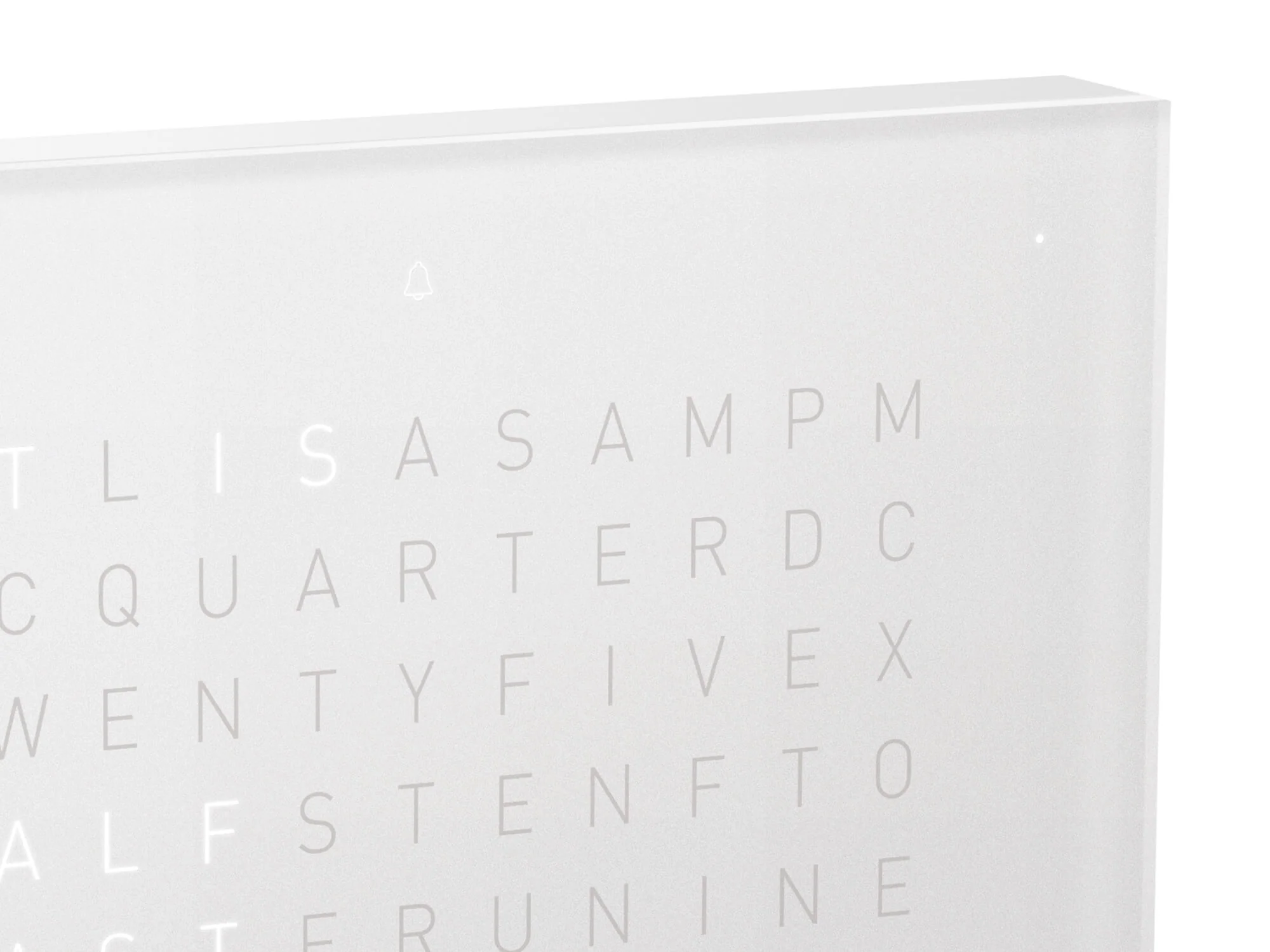 QLOCKTWO Earth 13.5 Pure Vanilla Sugar Table Clock Watch - Image 5