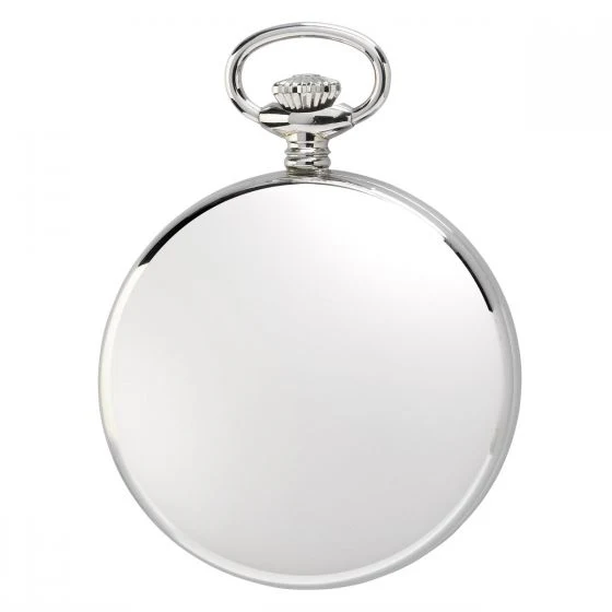 Rapport Pocket Watch Mechanical Open Face Silver Tone - Image 2