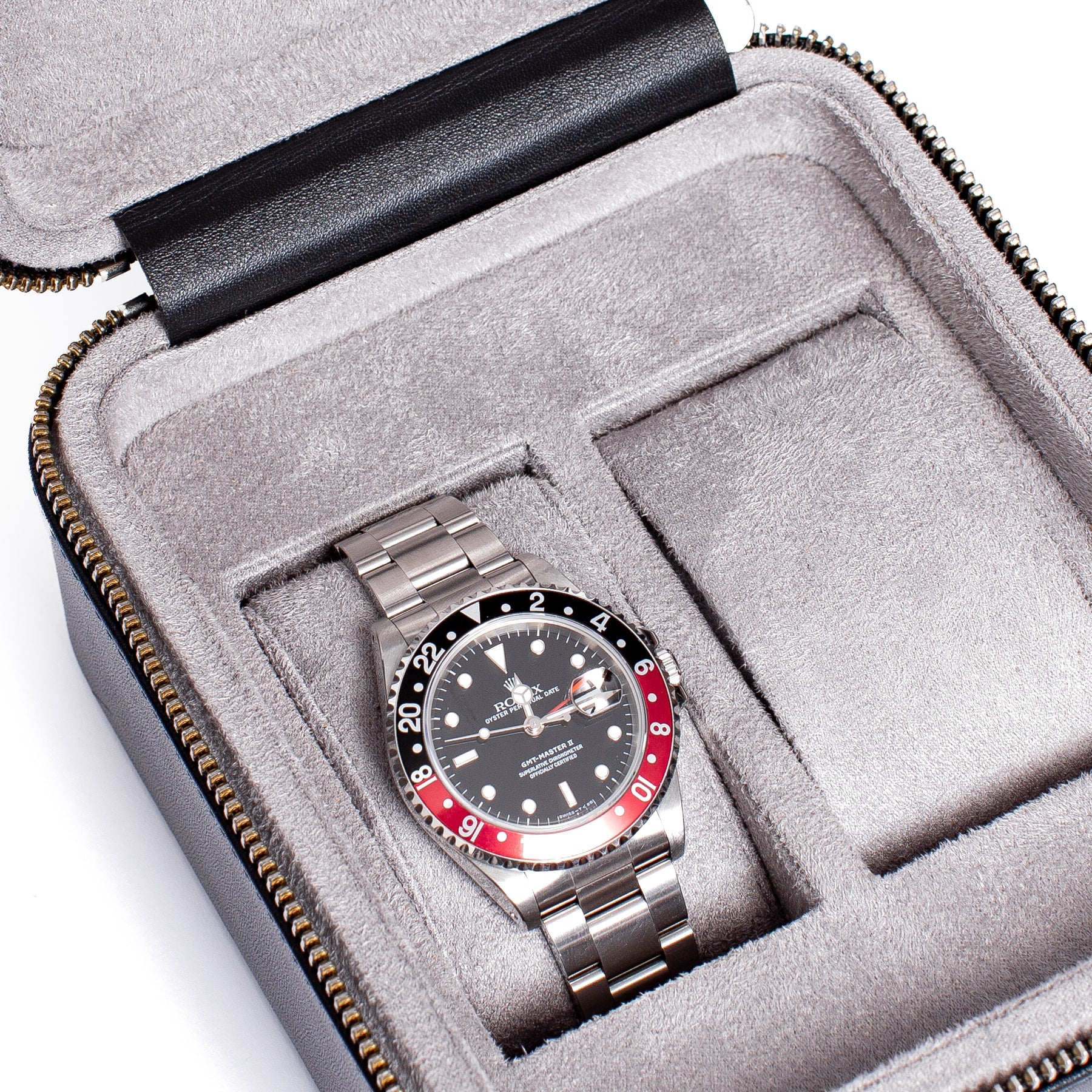 Rapport Watch Case Hyde Park 2 Black Zip - Image 5