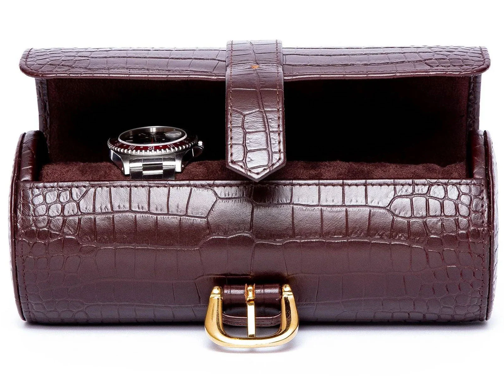 Rapport Watch Roll Brompton 3 Brown Crocodile