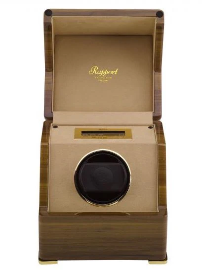 Rapport Watch Winder Perpetua III Single Touch Screen Walnut Finish - Image 5