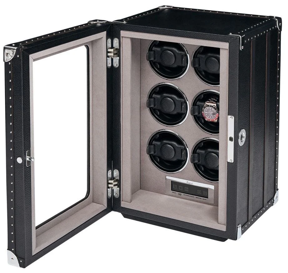 Rapport Watch Winder Roamer 6 Leather Black