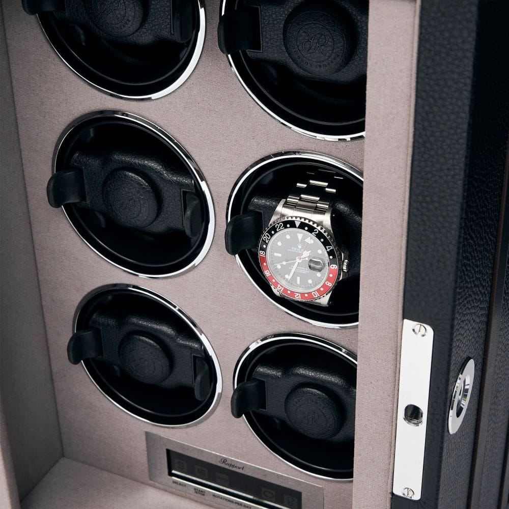 Rapport Watch Winder Roamer 6 Leather Black - Image 4