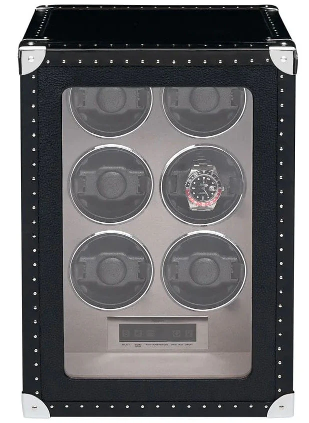 Rapport Watch Winder Roamer 6 Leather Black - Image 5
