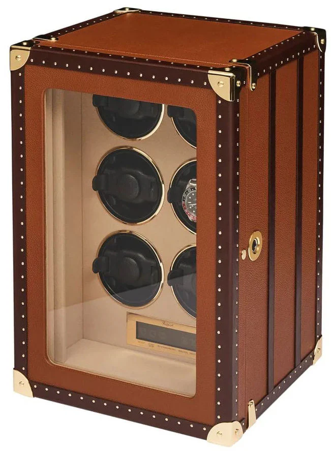 Rapport Watch Winder Roamer 6 Leather Brown
