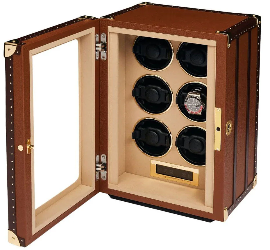 Rapport Watch Winder Roamer 6 Leather Brown - Image 2