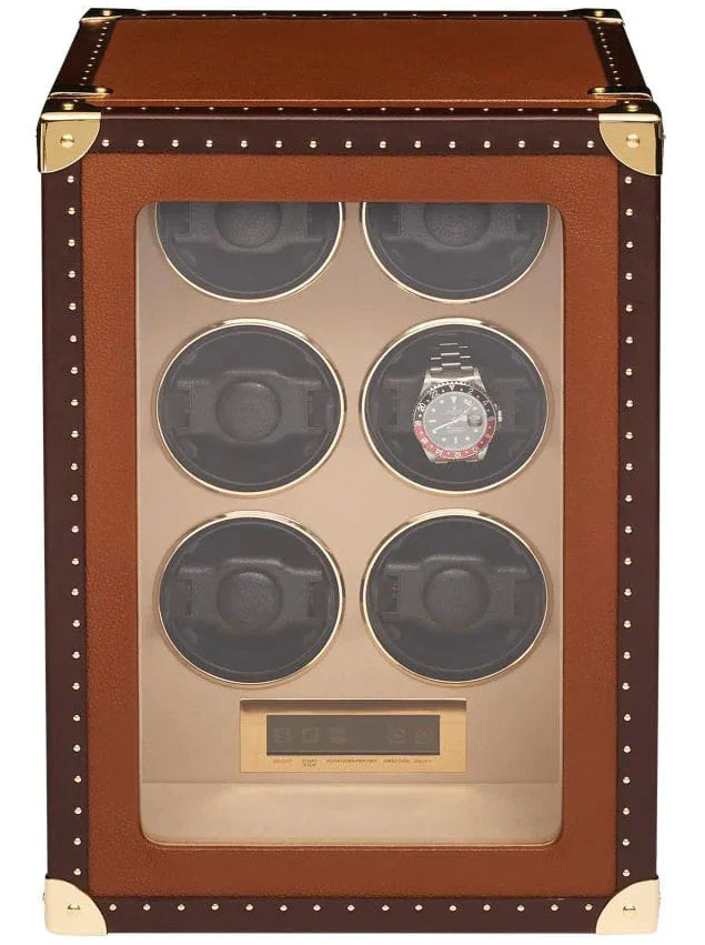 Rapport Watch Winder Roamer 6 Leather Brown - Image 6