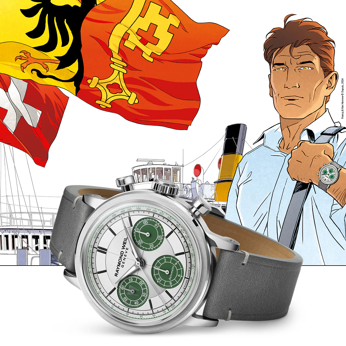 Raymond Weil Millesime Tri-Compax Chronograph Largo Winch Limited Edition Watch - Image 7