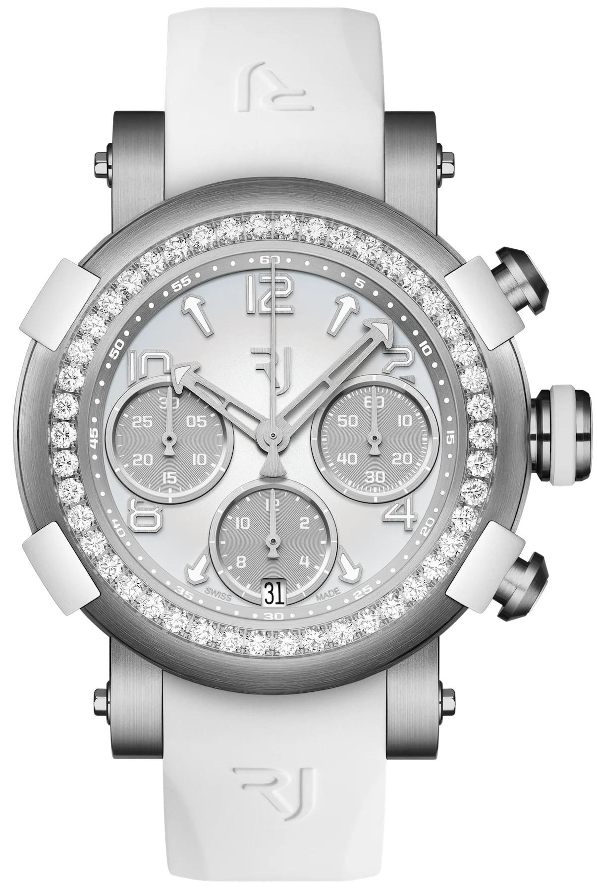 RJ Watches ARRAW Marine Titanium White Diamonds 42mm