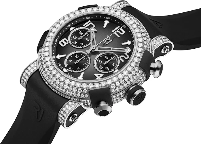 RJ Watches ARRAW Marine Titanium Full Diamonds 45mm - Image 2