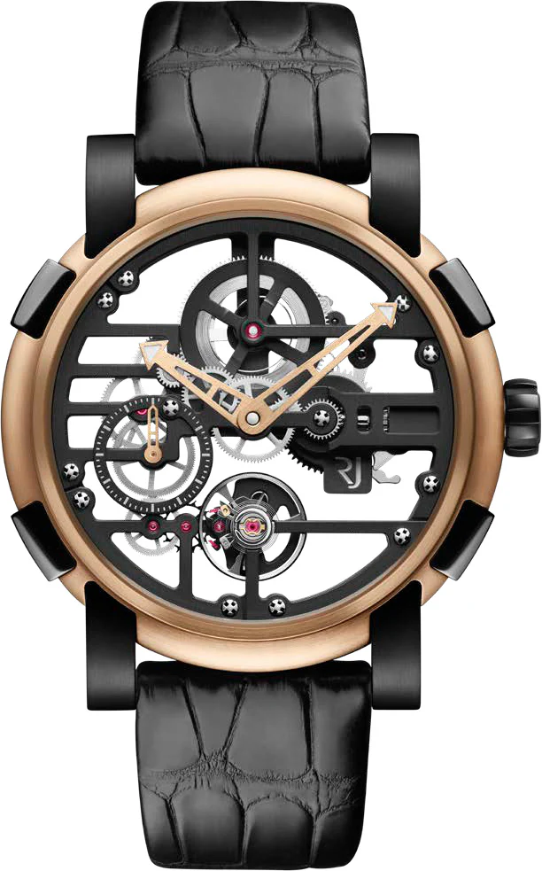 RJ Watches Skylab Skeleton Gold Black Limited Edition
