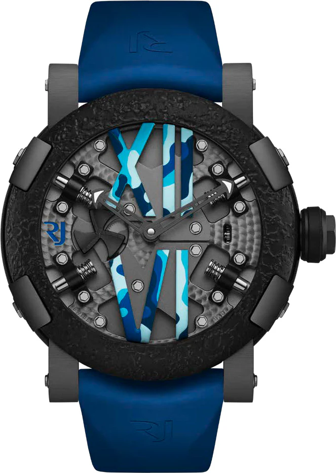 RJ Watches Steampunk Black Arctic Metal