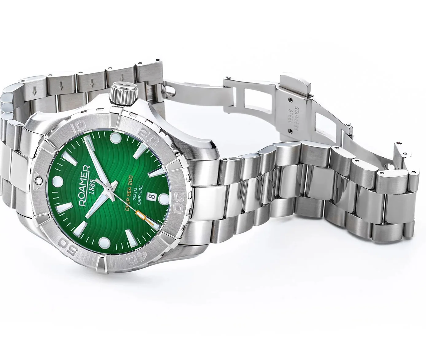Roamer Deep Sea 200 Green Watch - Image 2