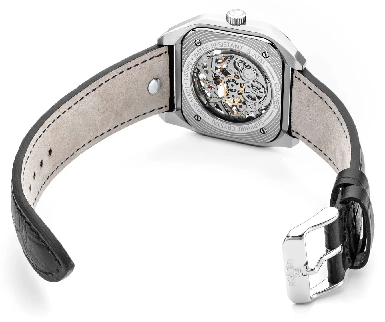 Roamer Mechano Black Skeleton Watch - Image 8