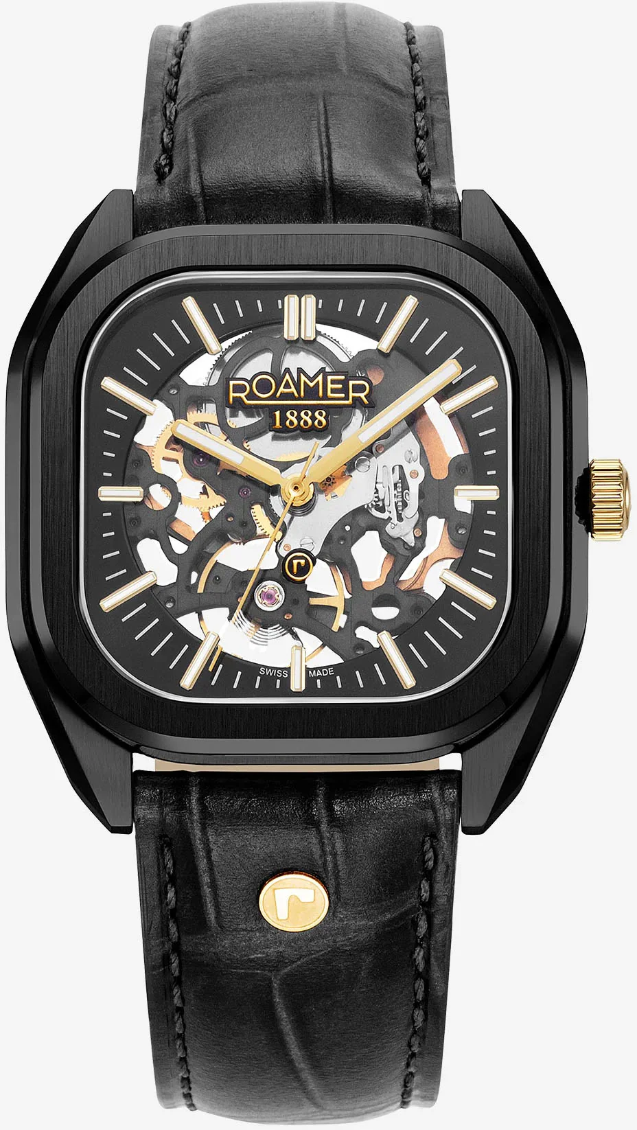 Roamer Mechano Black Skeleton Watch - Image 2