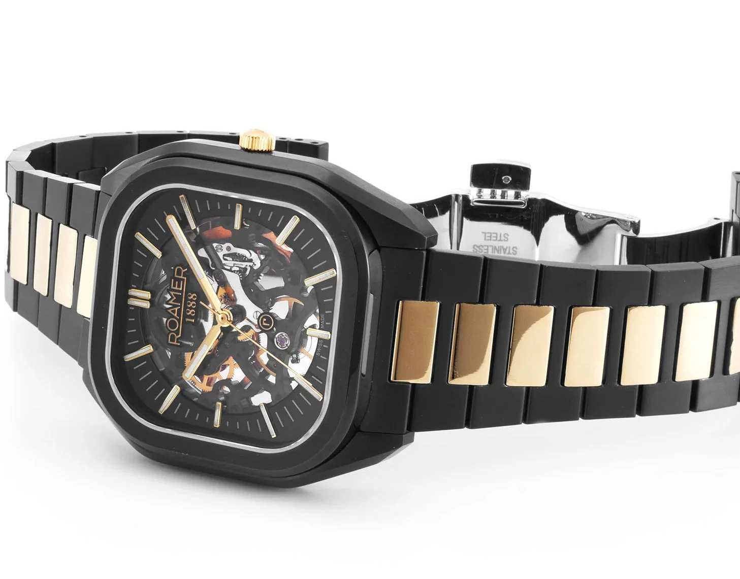 Roamer Mechano Black Skeleton Watch - Image 5