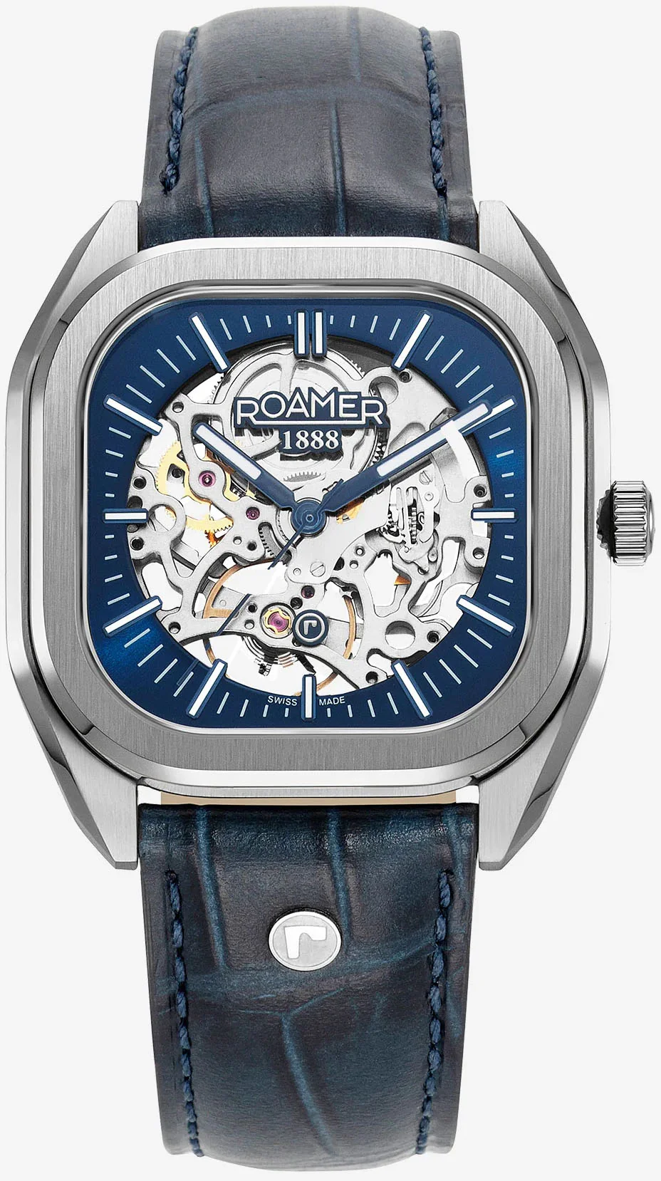 Roamer Mechano Blue Skeleton Watch - Image 2