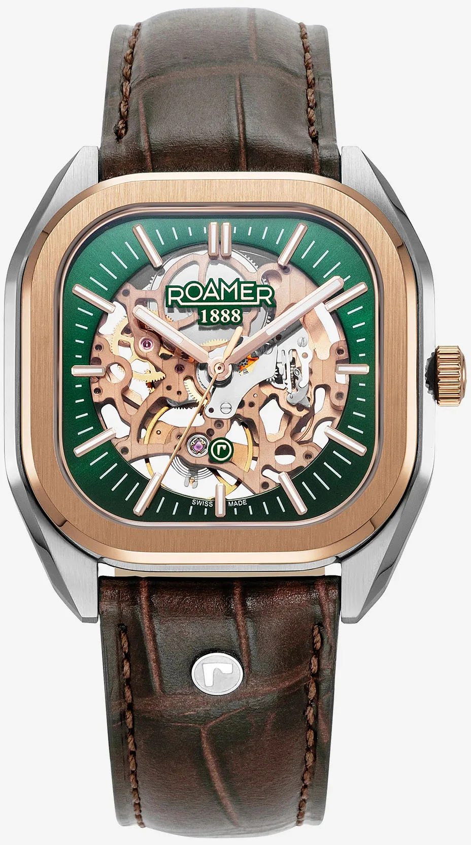 Roamer Mechano Green Skeleton Watch - Image 2