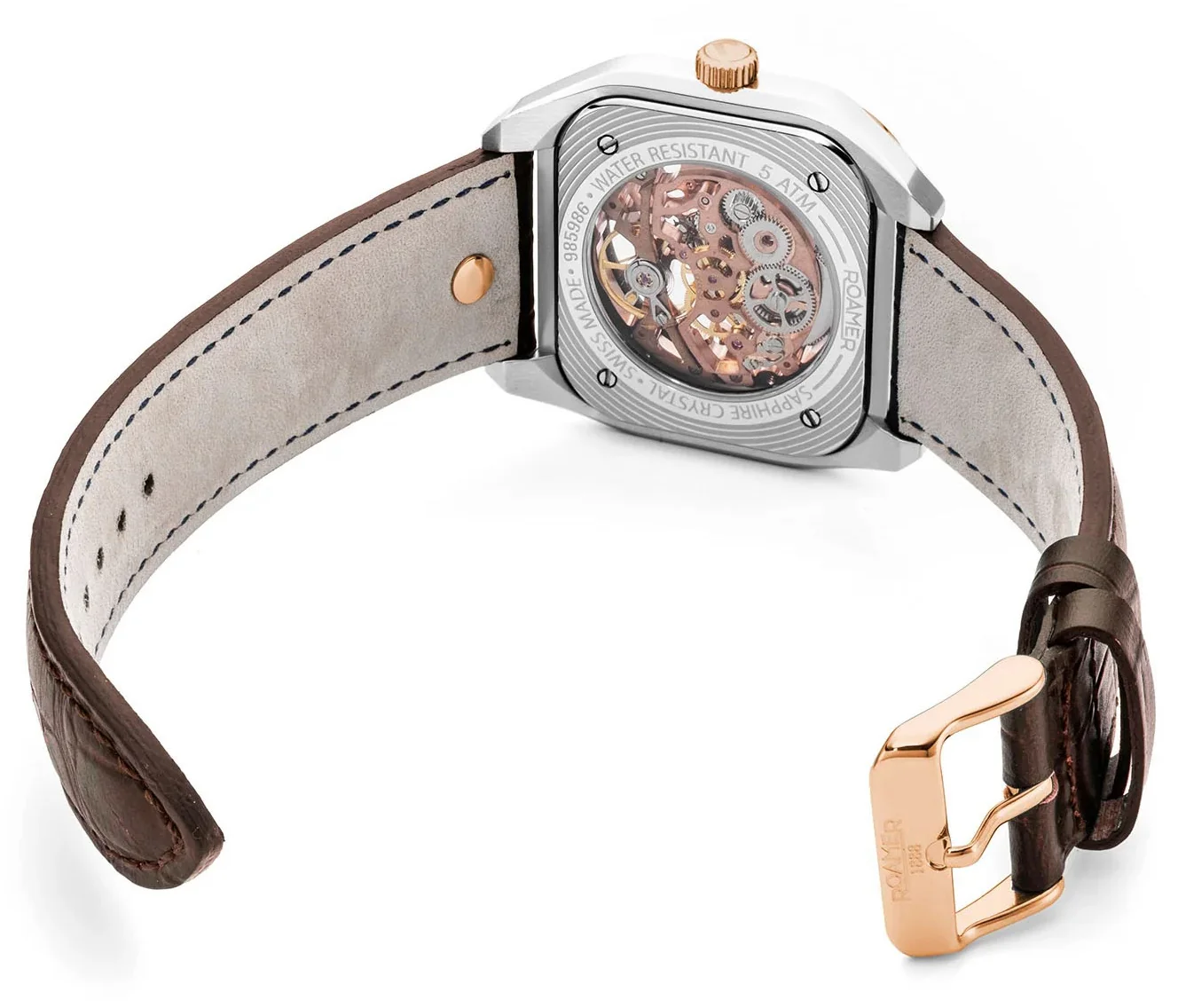 Roamer Mechano Green Skeleton Watch - Image 4