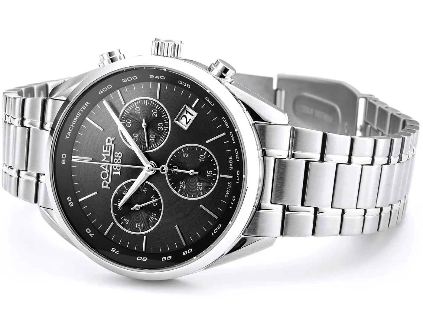 Roamer Pro Chrono Black Watch - Image 2