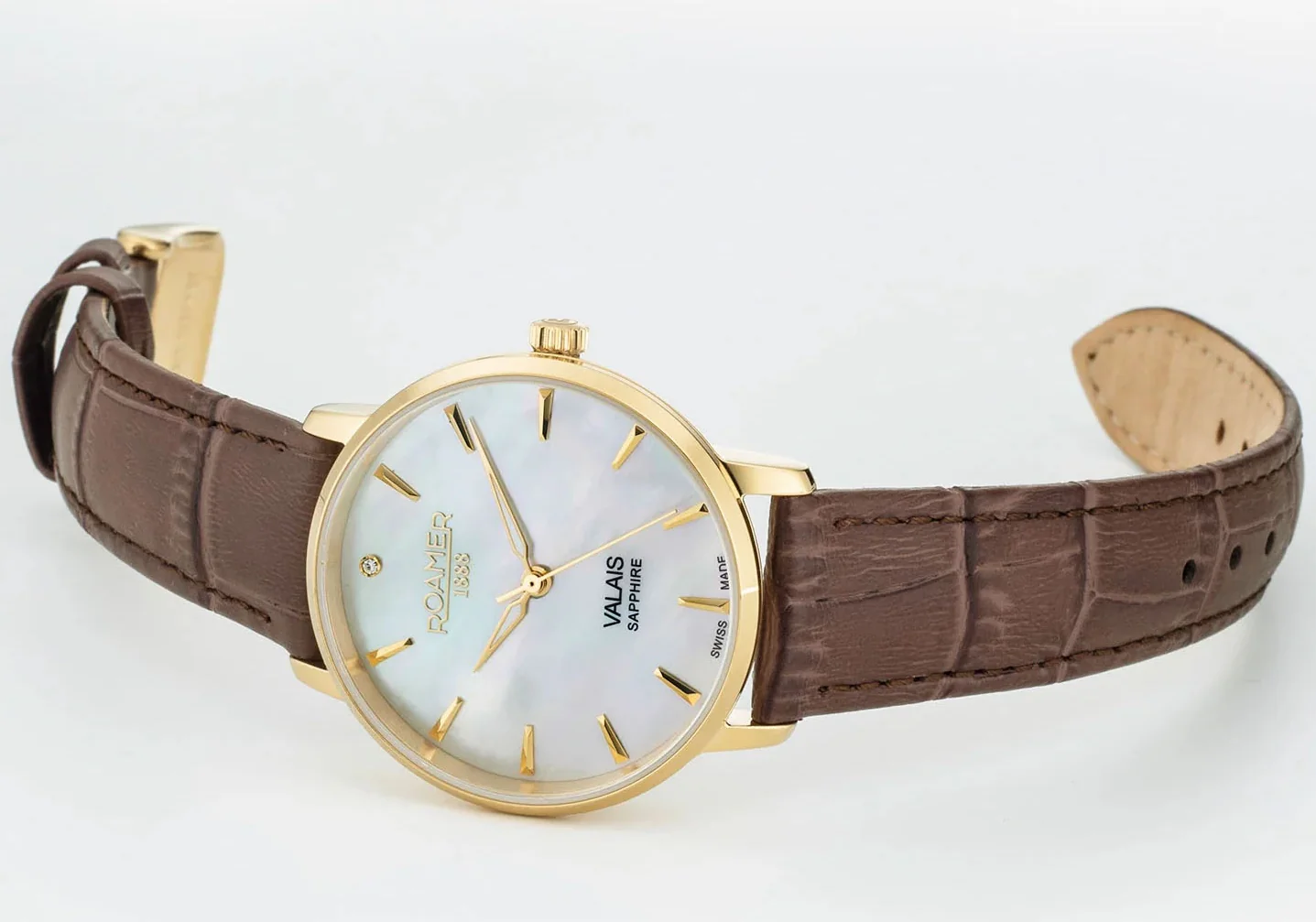 Roamer Valais Pink MOP Ladies Watch - Image 3
