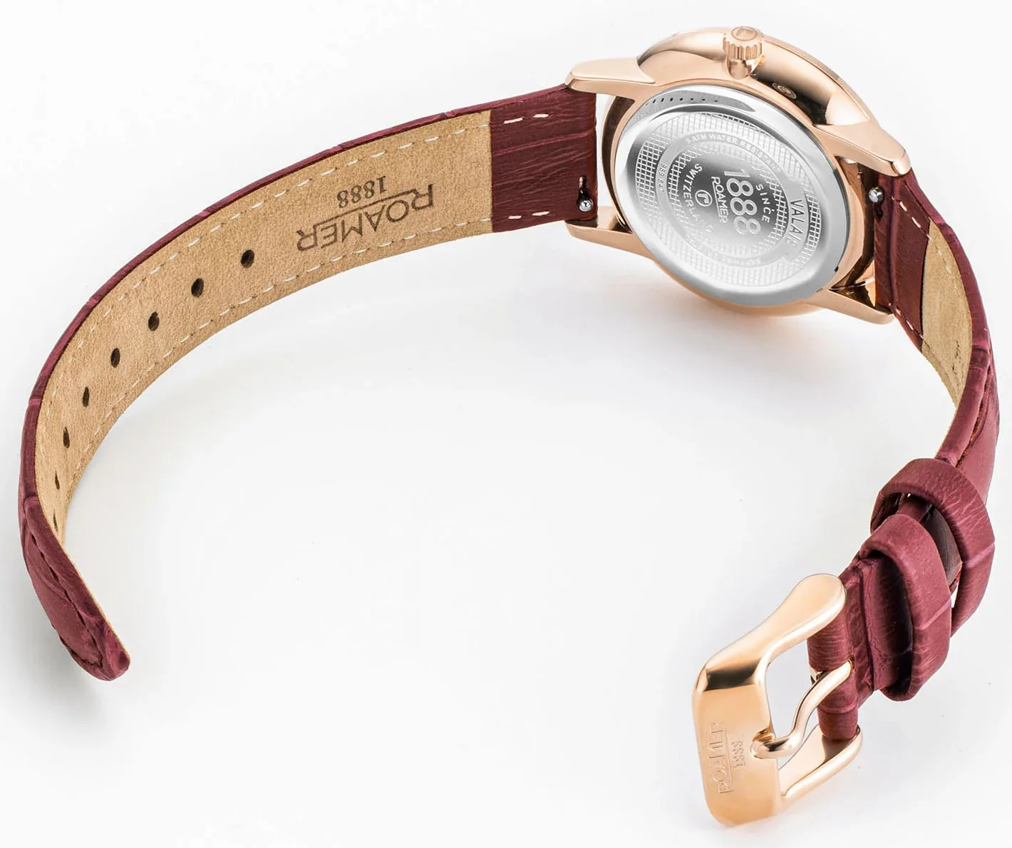 Roamer Valais Red MOP Ladies Watch - Image 7