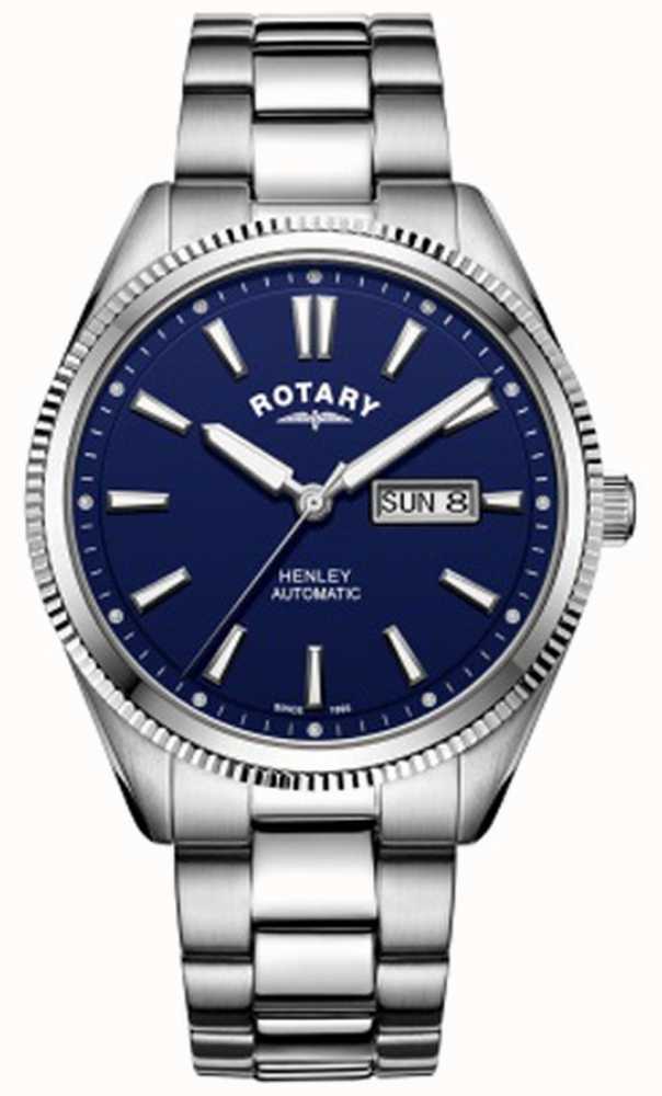 Rotary Henley Serrated Bezel Mens