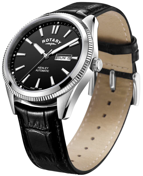 Rotary Watch Henley White Serrated Bezel Mens - Image 2